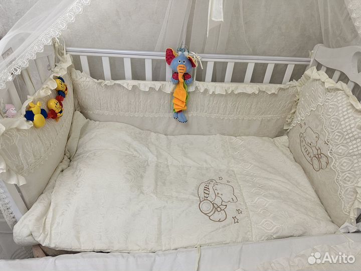 Комплект постельного Балдахин, бортики 7в 1