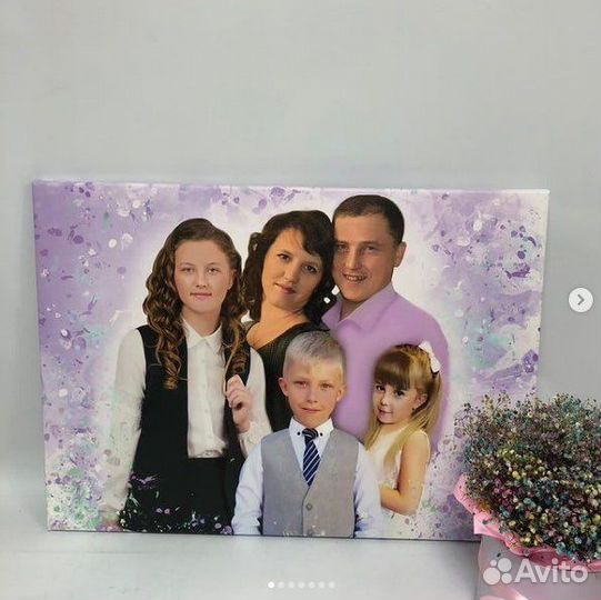 Печать по фото на холсте