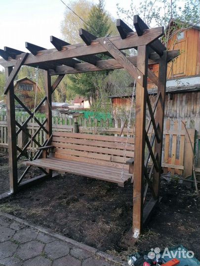 Качели садовые(раскладные до положения лежа)