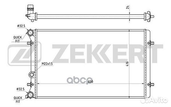 Радиатор охл. дв. Audi A3 96- TT 98- Seat Leo