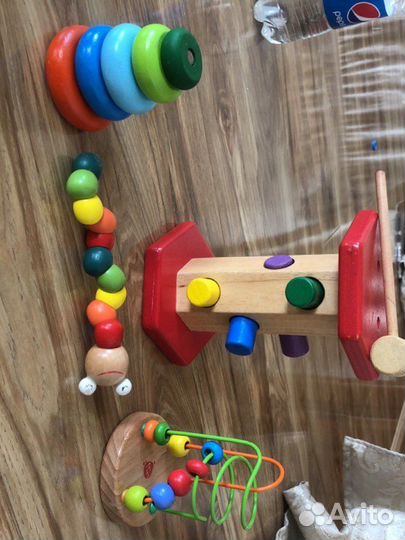 Деревянные игрушки пакетом