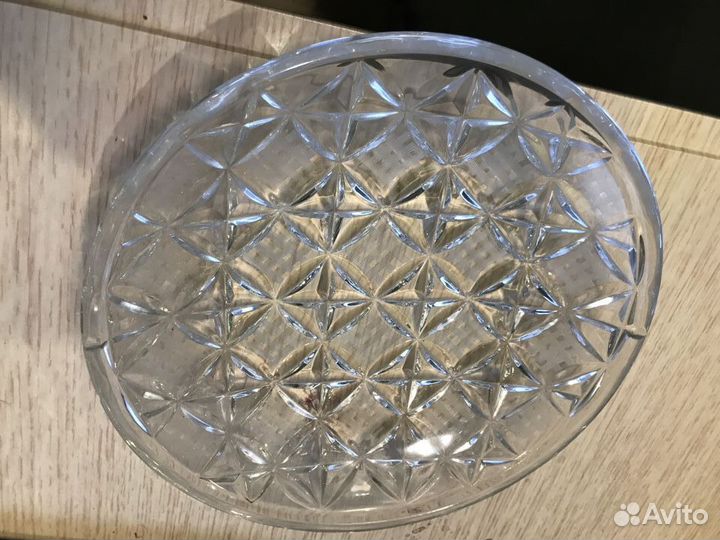 Хрустальная тарелка