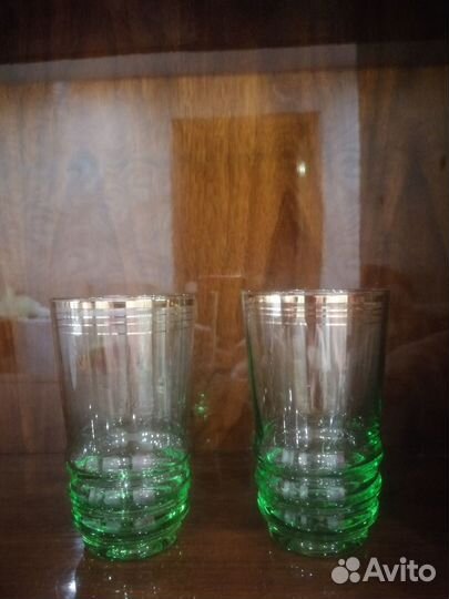 Стаканы цветное стекло СССР