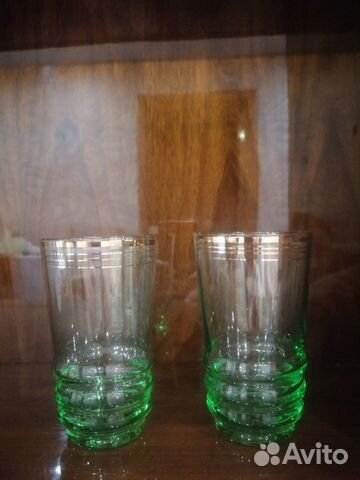 Стаканы цветное стекло СССР