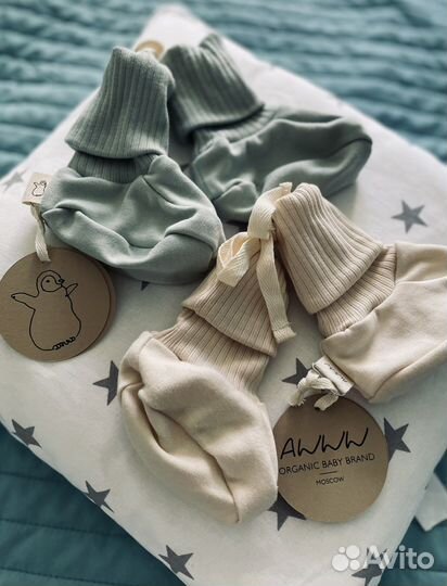 2 пары новых пинеток awww из органического хлопка