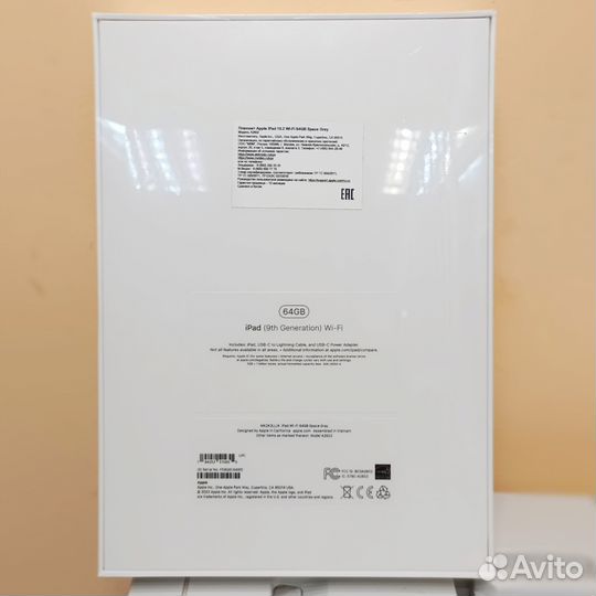 Планшет apple iPad 10.2 2021 64 гб