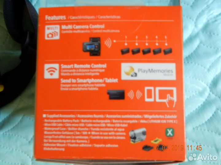 Экшен камера sony HDR-AS20