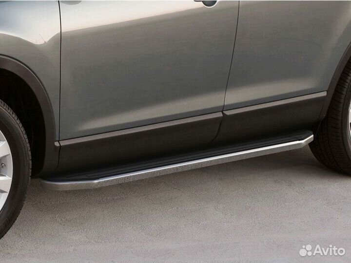 Подножки боковые пороги Peugeot 4008, 2012-2015 Ri