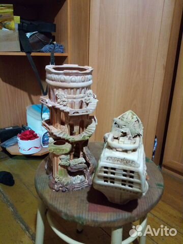 Замок и корабль для аквариума