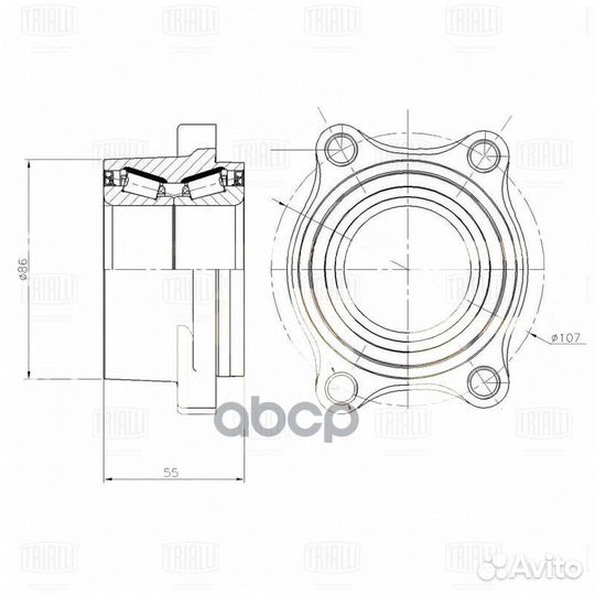 Подшипник ступ.infiniti FX35/FX45 03-08 зад. MR