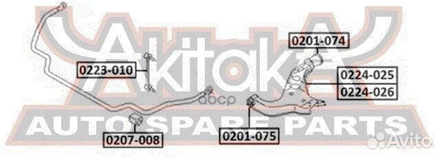 Рычаг подвески перед прав 0224025 asva