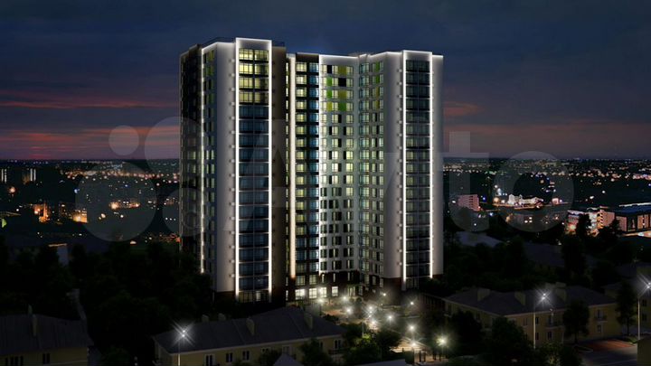 1-к. квартира, 50 м², 16/19 эт.