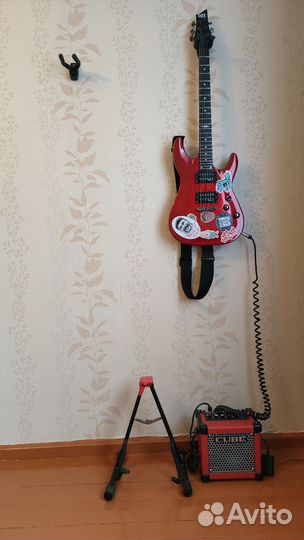 Электрогитара Schecter sgr c1 с комбиком Roland