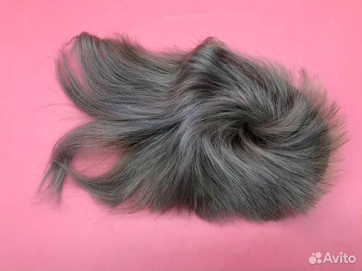 36170 Парик женский серый короткий