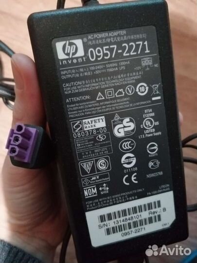 Блок питания для принтера hp