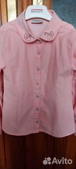 Рубашка микровельвет для девочки