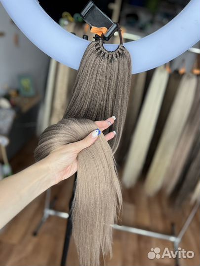 Хвост на резинке шиньон