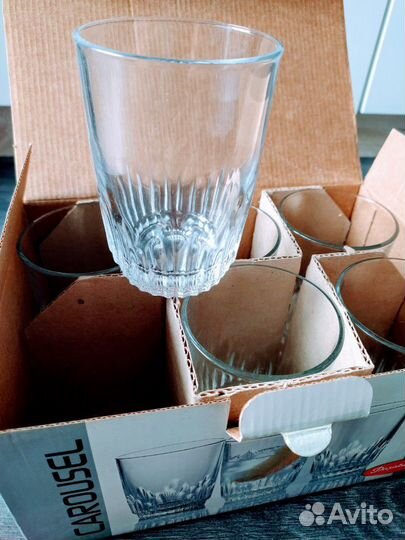 Новый набор стаканов Pasabahce Carousel 6 шт