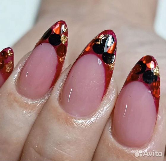 Наращивание ногтей гель лак