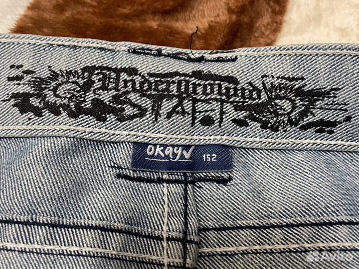 Джинсовые шорты на мальчика 152