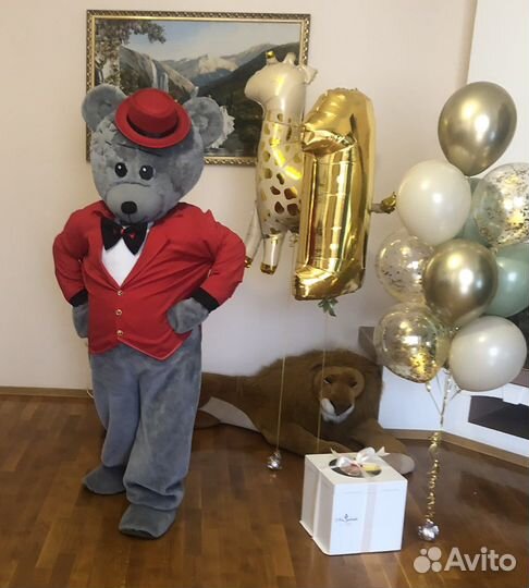 Ростовые куклы Мишка Тедди и Зайка Поздравления