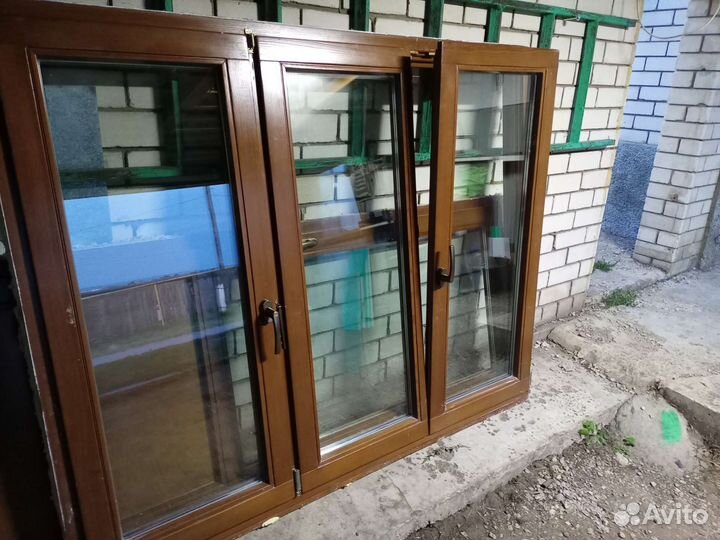 Окна б/у деревянные профиль