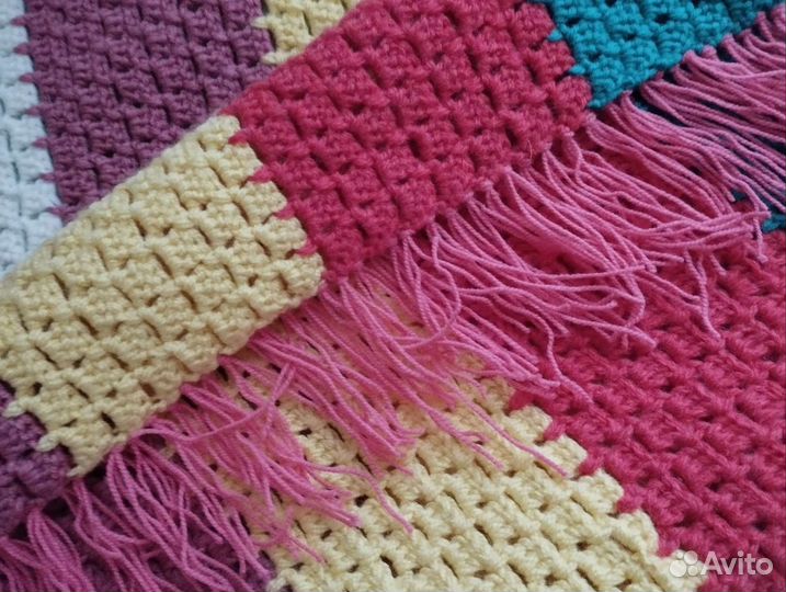 Плед детский вязаный ручная работа