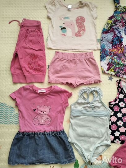 Фирменные вещи для девочки на лето 80 86