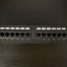 Патч-панель sinells MFG-265dual 12 портов RJ-45 ка