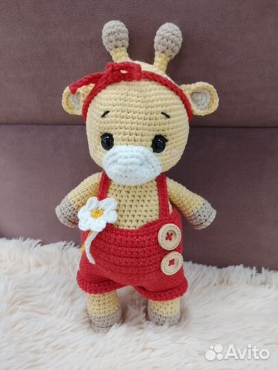 Вязаная игрушка Жирафик