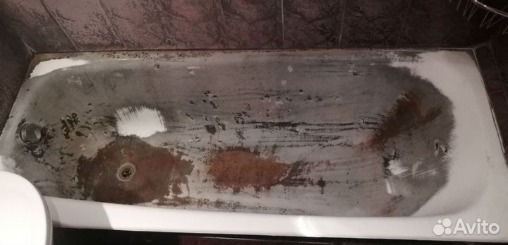 Реставрация ванн. Литьевой. Мрамор. Ярли. Подольск