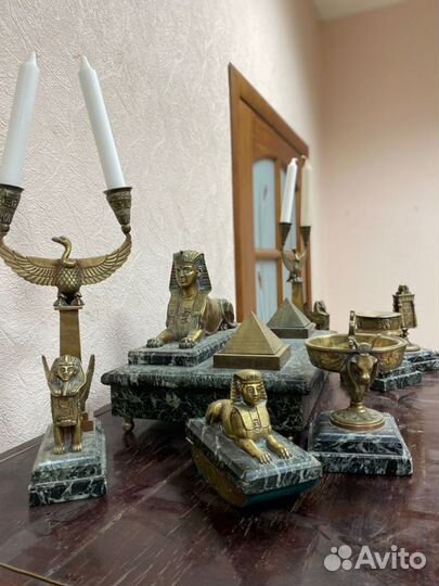 Старинный антикварный письменный прибор