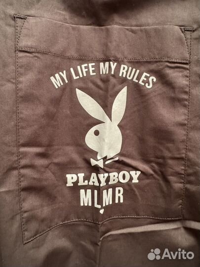 Рубашка Playboy x mlmr оверсайз оригинал