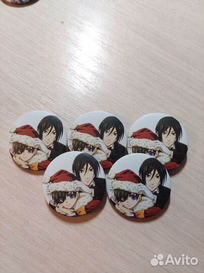 Темный дворецкий Black Butler значки