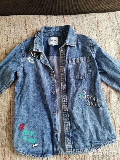 Джинсовая рубашка для мальчика