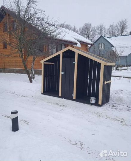 Дровник уличный. Хозблок. Садовая мебель