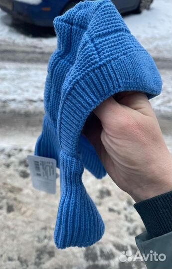 Шапка шлем для мальчика новая (Журавлик) зима