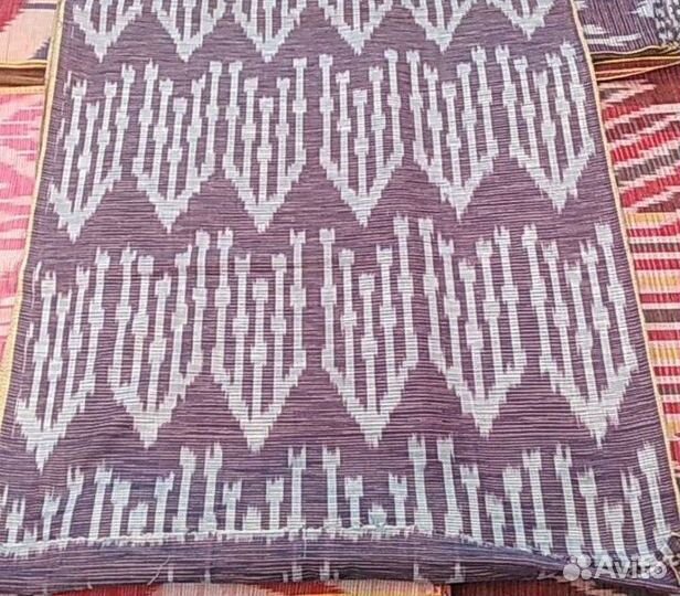 Узбекский хлопковый икат ручного ткачества