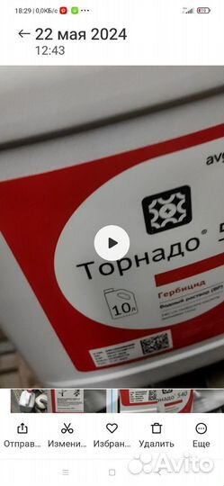 Гербицид торнадо 540 10 литров