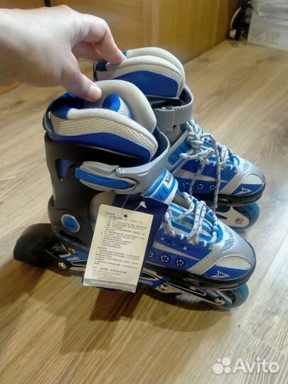 Ролики детские новые раздвижные размер 32-33