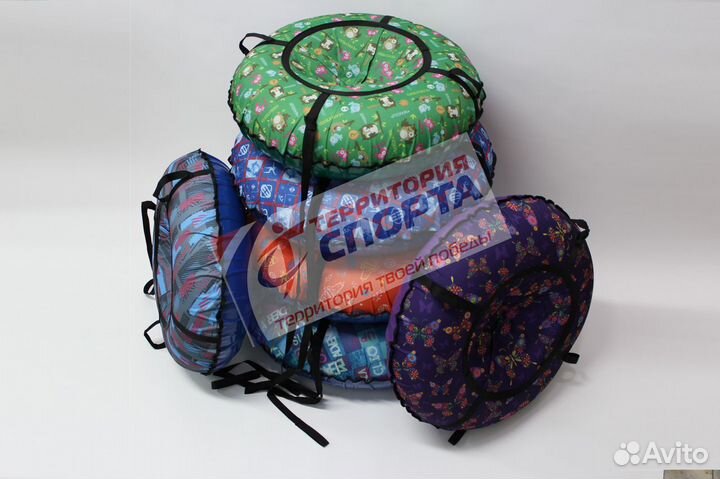 Ватрушка надувная 110 см Тюбинг принт