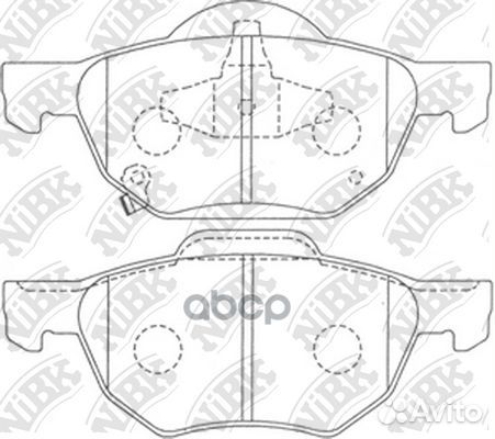 PN8125-nibk колодки дисковые передние Honda Ac