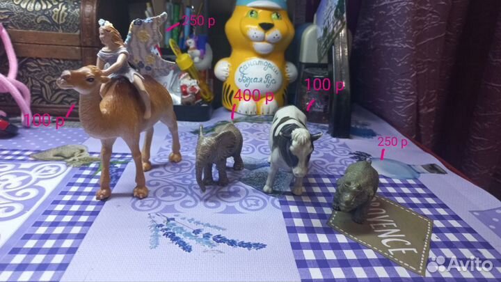 Фигурки животных schleich,collecta,bullyland,mojo