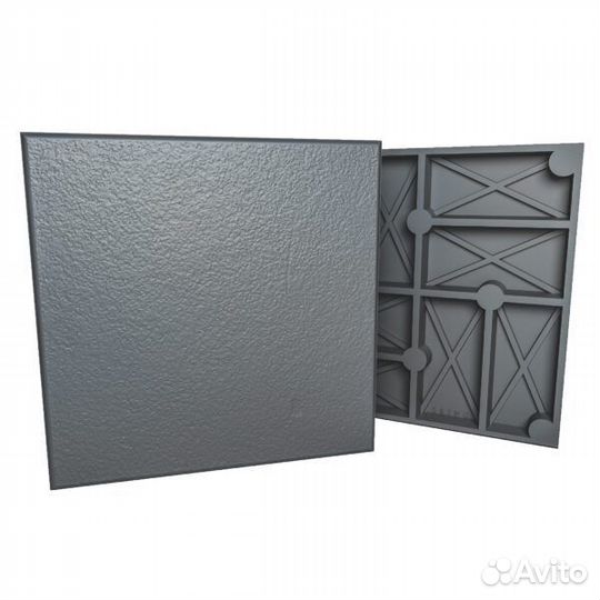 Плитка тротуарная серая 330х330х30