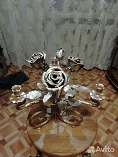 Подсвечник кованный