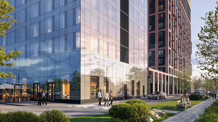 1-к. квартира, 36 м², 26/62 эт.