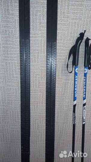 Лыжи беговые детские 160 комплект