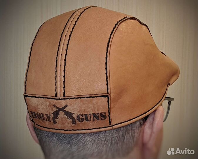 Кепка кожаная. Классическая Flat cap