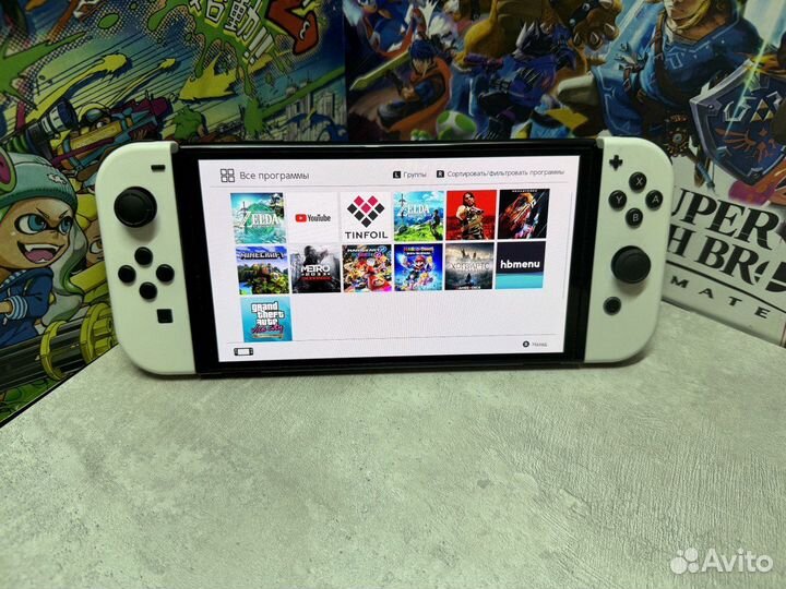 Прошитый Nintendo Switch Oled 128GB