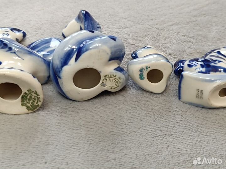 Гжель Змея Гжель Петух Гжель Дракон Гжель фигурки
